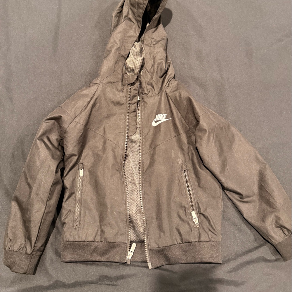 Nike Black Hooded Windbreaker